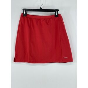 IZOD Womens Skort M Athletic Red Cool FX Golf Tennis Skirt